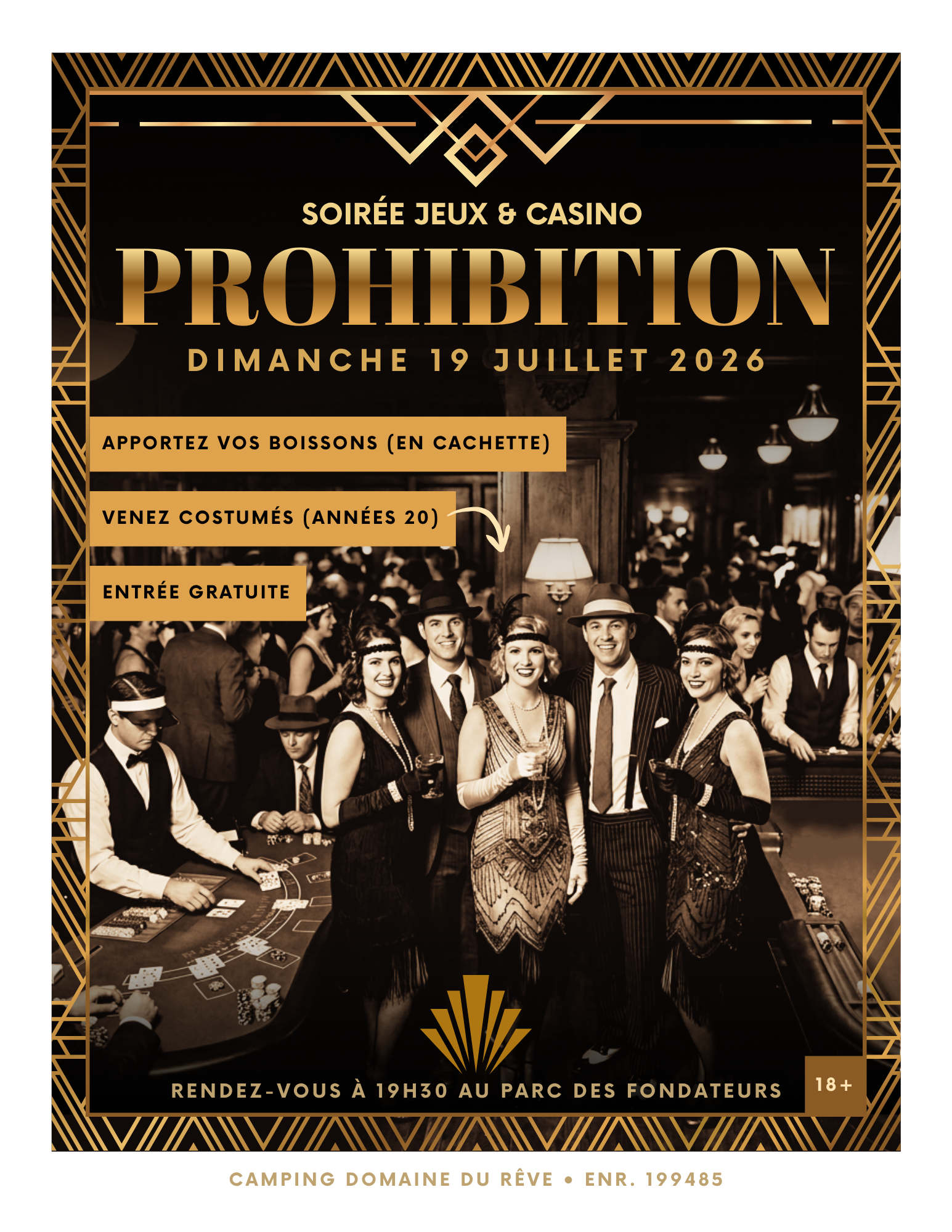 Marché du Domaine / Soirée prohibition - Jeux & Casino
